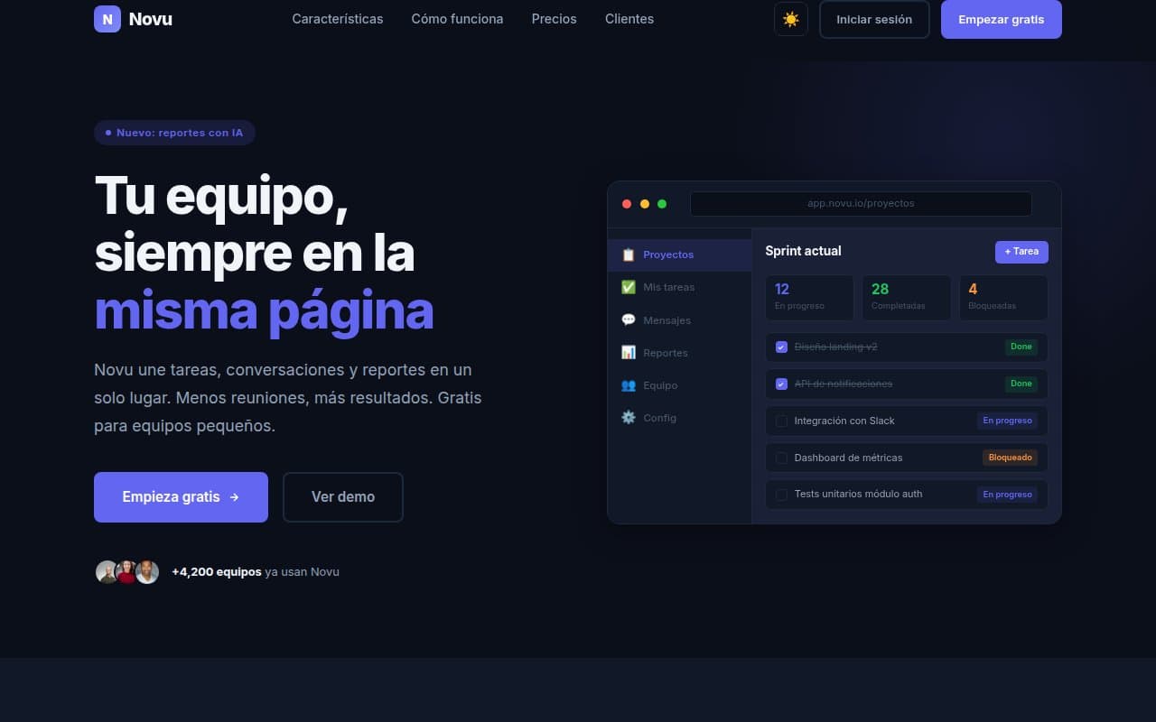 Novu preview